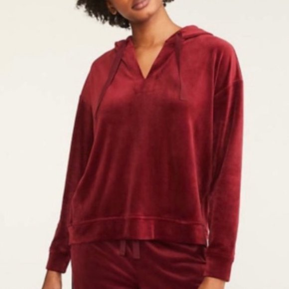Loft ~SOFT Velour Pullover Hoodie in Small - Picture 11 of 11